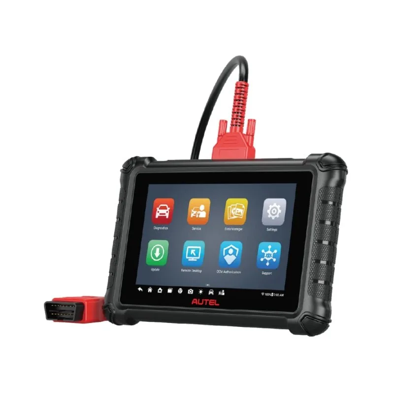 Autel MaxiCheck MX900 OBD2 all-system diagnostic scanner with OBD2 cable attached