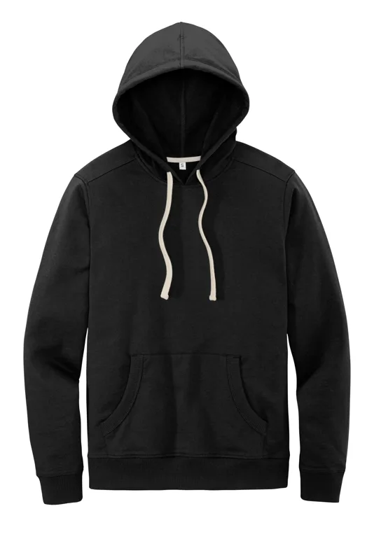 Farm Brand Revert Fleece Hoodie in black, flat front view